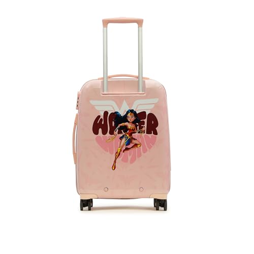 Image of YAYAVAR Princess Kids Trolley Suitcase - 65L | Hard-Sided Printed Cabin Luggage with 8 Wheels, Number Lock, Scratch Resistant, Lightweight Travel Bag (50cm)