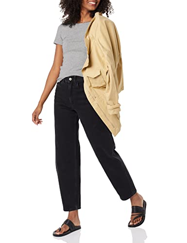 Image of Amazon Essentials Women's Slim-Fit Short-Sleeve Crewneck T-Shirt, Pack of 2
