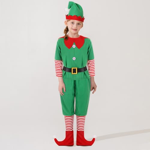 XIABYAYU Traje de fato para o Natal - criança, menina, homem, mulher, fato para cosplay e festas temáticas, 120 cm