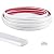 Art3d 25 Ft Peel and Stick Trim for Backsplash Tile Edge, Self-Adhesive Liner for Corner Decor in White