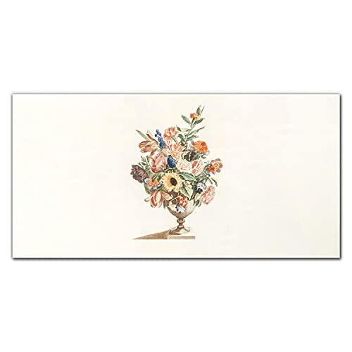 Tableau en verre 100x50cm Coloray pour décoration murale florale
