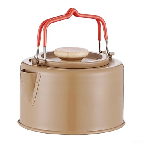 1100ml Boiling Pot for Camping 304 Steel for durable 1100ml Boiling(Yellow)