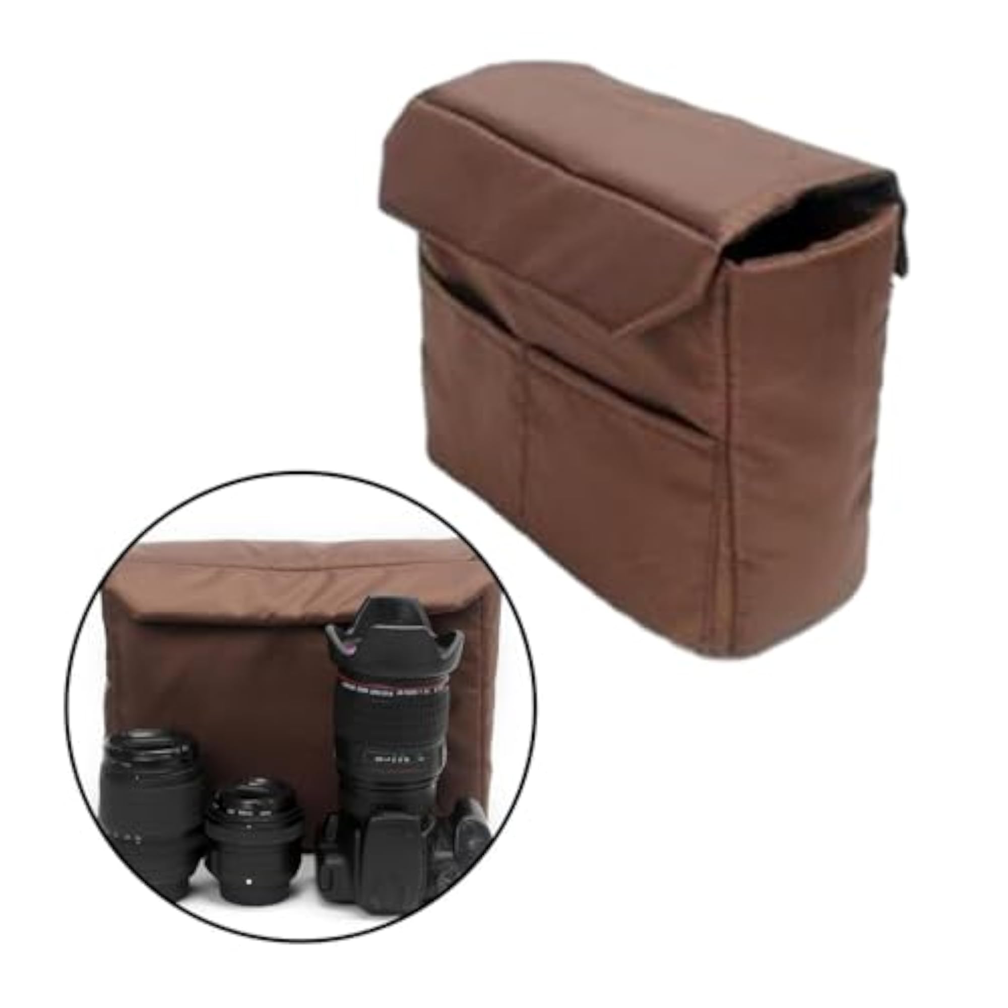Camera Insert Bag, Nylon Shockproof Convenient Lens Backpack