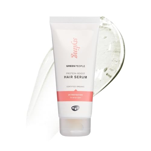 Green People Protein-Boost Hair Serum - For Volume & Light Hold - Silicone & SLS Free - Natural, Organic & Vegan, 100ml