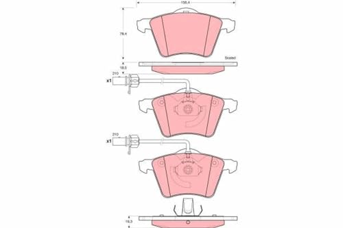 Frein à disque TRW GDB1459 garnitures de frein pour VW Transporter T4 Pritsche