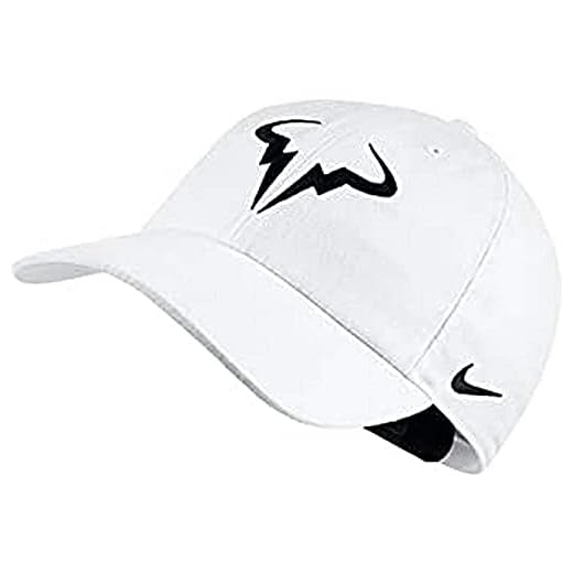 NIKE Rafa Nadal U Nk Arobill H86 Gorra, Hombre, Blanco (White/Black), Talla Única