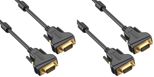 Image of BENFEI VGA to VGA 6 Feet Cable with Ferrites (Pack of 2)