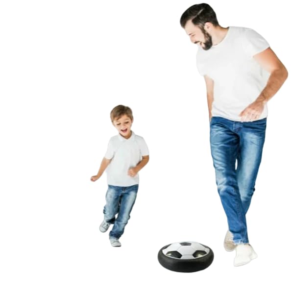 Kids Toys Hover Soccer Ball, Battery Operated Air Floating Soccer Ball with LED Light and Soft Foam Bumper, Indoor Outdoor Hover Ball Game Gifts for Age 3 4 5 6 7 8-16 Year Old Boys Girls