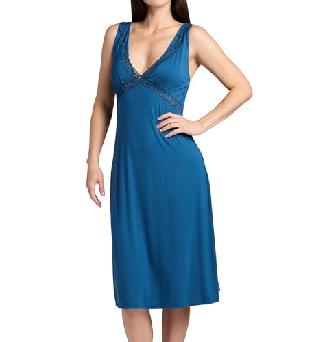 Feathers Essentials Gown Length: 45",Midnight Teal,Medium