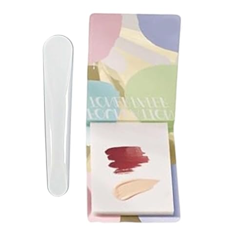 Bloque de papel para paletas, 100 hojas de gel de uñas, ayuda de mezcla de pigmentos | Papel para paletas de uñas, adecuado para cosméticos, base, corrector, sombra de ojos, colorete líquido, manicura