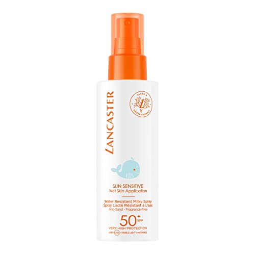 LANCASTER SUN SENSITIVE | Milkey Spray for Kids | Leche corporal en spray para niños con protección solar de SPF50+ | Para todo tipo de pieles | 150 ml