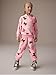 Cakaner Girl's 2 Piece Outfits Butterfly Print Fashion Hoodie Sweatshirts and Jogger Sweatpants Set Fall Clothes (7-8T)