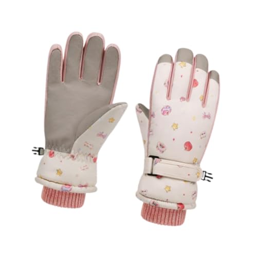 jojomis Women Ski Gloves Touch Screen Waterproof Warm for Snowboard Running Cold Weather
