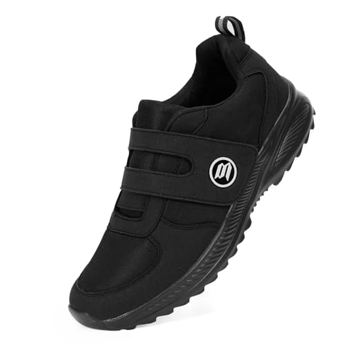 BibHoly Diabetic Shoes for Women Men Extra Wide Fit Trainers Easy Close Orthopedic Shoes for Swollen Feet Plantar Fasciitis Lightweight Walking Sneakers with Adjustable Strap