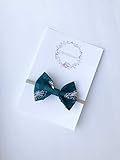 Philadelphia football Eagles headband bow - great for baby shower, newborn, toddler girls - extra soft nylon headbands - Made in USA