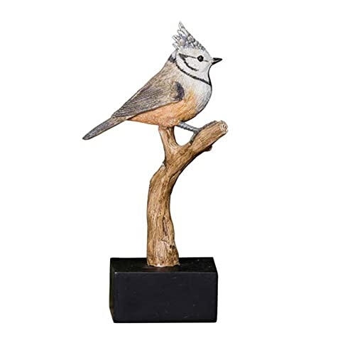 Chehoma Statue mésange huppée sur sa Branche 23x9x12cm Cover