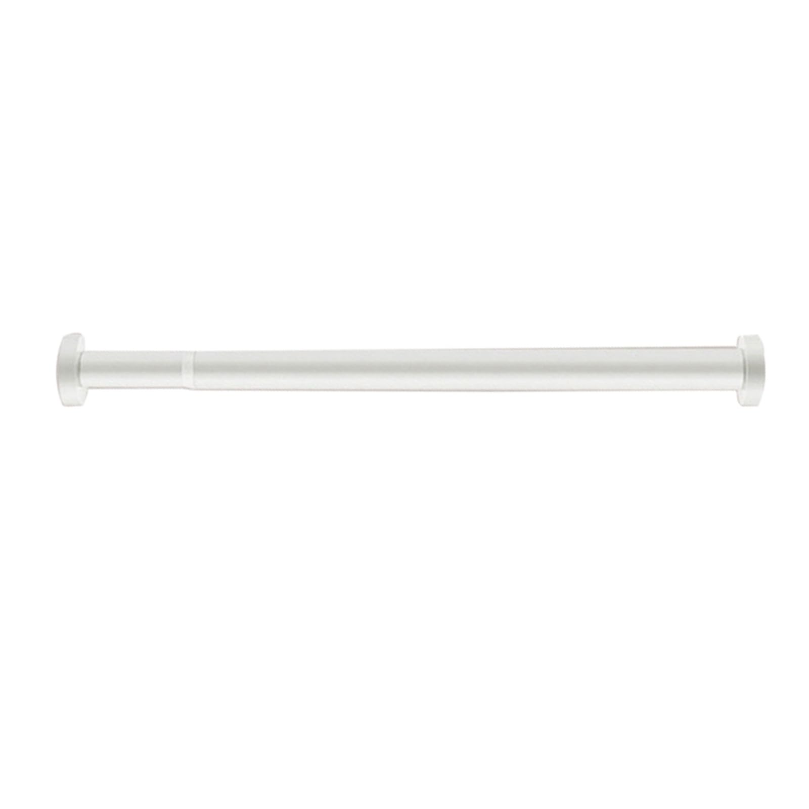GLDYTVF Aluminum Alloy Clothes Drying Rack No-Drill Curtain Rod Shower Curtain Rod Adjustable Telescopic Bar for Bedroom/Bathroom (Color: White Size: 77-120cm)