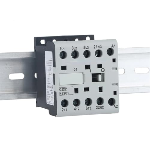 Mini contacteur AC Rail Din CJX2-KZ-0901 9A 36V 3P 1NC pour relais de commande électrique