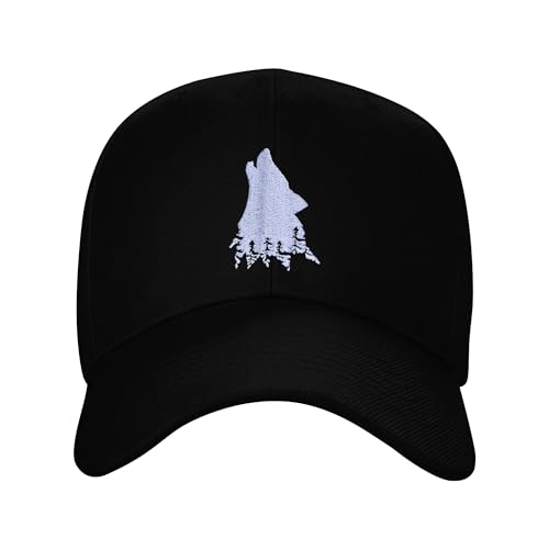Image of Embroidered Baseball Cap for Women Men Adjustable Baseball Hat Black Baseball Cap Trucker Hat