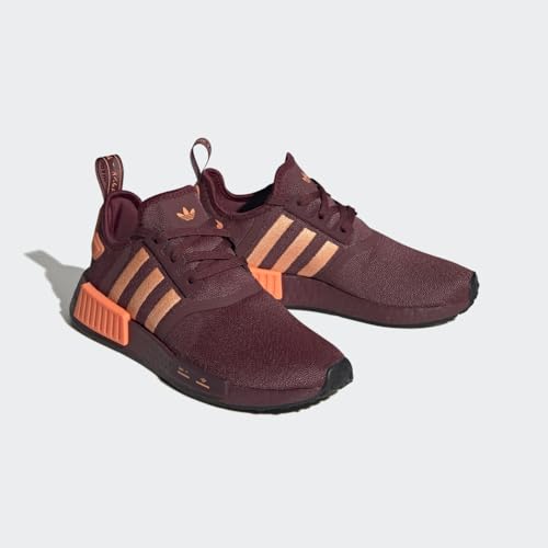 Image of adidas NMD R1 Shoes Women's, Burgundy, Size 6