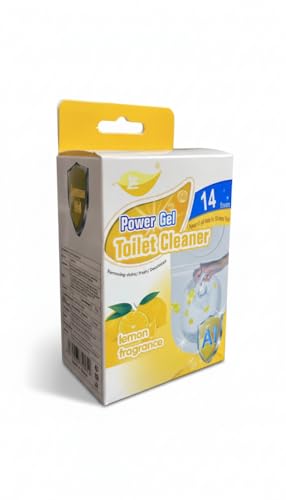 Khedu Fab® 1 Pcs Toilet Gel Flower Stamp – Long-Lasting Toilet Bowl Cleaner & Scent Freshener – Adhesive Gel Stamps for Fresh Fragrant Bathroom (Lemon Fragrance)