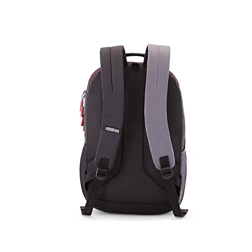Image of American Tourister Sest+ Polyester 2 Compartment Unisex Backpack (Black,Frsz) (Free Size)