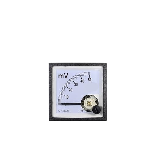 Voltmètre à aiguille CP48 CC instrument de mesure YT48 cadran analogique DC 200mV basse tension