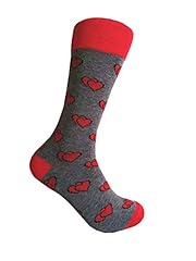 Dark Gray/Red Two Heart Heart