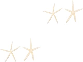 Abaodam 4 Pçs Natural Estrela Do Mar De Cinco Dedos Pequenas Conchas Do Mar Praia Estrelas Do Mar Ornamentos Pendurados Ornamento De Peixe Decoração Para Casa Natural Decoração De Casa