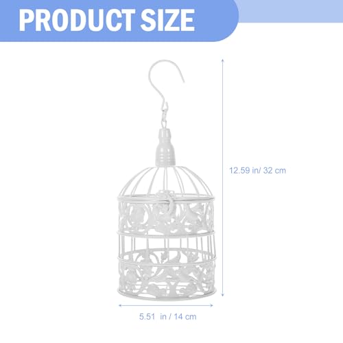 Cage à oiseaux décorative en fer forgé pour centre de table poétique - 3