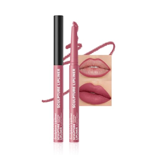 Image of K12 Hxssll 12 Colors Matte Lip Liner Pencil - Long Lasting Waterproof Lip Liner, Smudge Proof Transfer Proof Lip Pencil, High Pigment Lip Makeup for Defining & Filling Lips (12#, 1PCS)