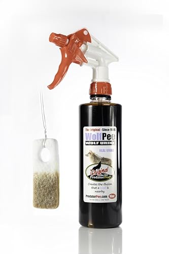 PredatorPee Original Wolf Urine 16oz Spray Bottle Combo with ScentTags