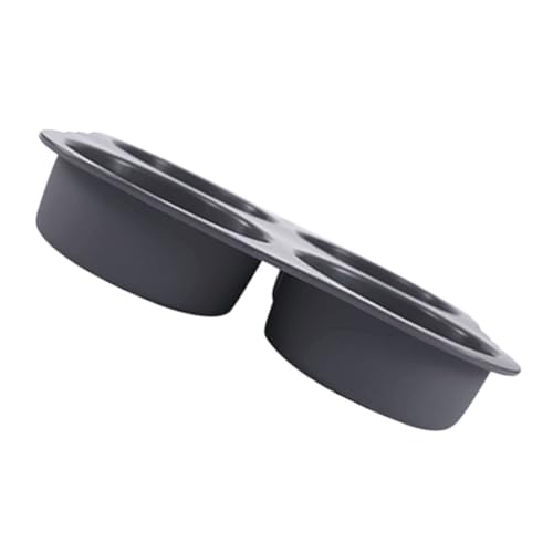 ABOOFAN Silicone Hamburger Bun Compartment Non Stick Bakeware for Artisan Buns Egg Tarts Desserts Heat Breakfasts