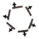 Hoement 6pcs 35mm B10k Linear Slide Potentiometer Tuning Tool Replacement for Mixer Fader Caps, Straight Stereo Volume Control for Audio Equipment