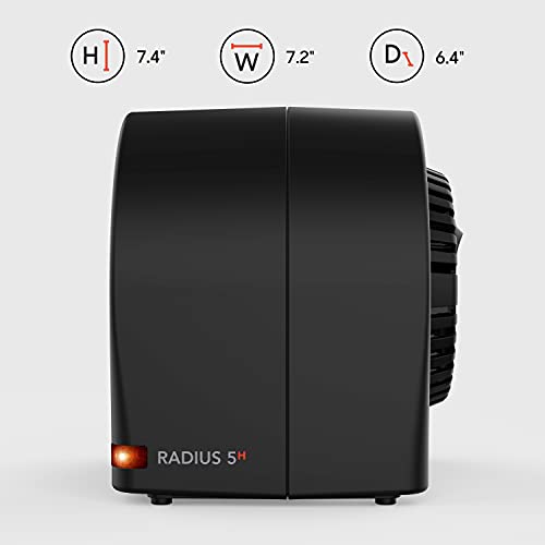Sharper Image Radius 5H Personal Space Heater, Black #TOP5