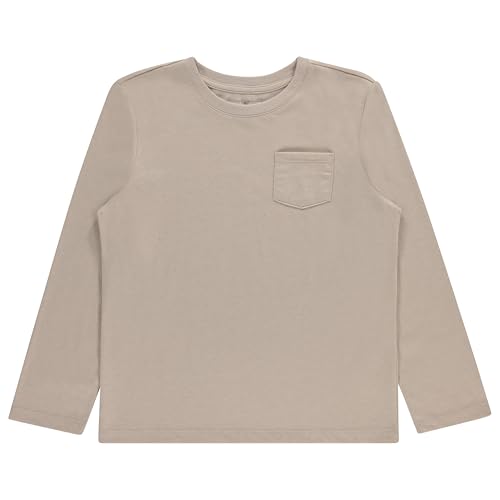 STITCH & STONE Boys 4 Pack Long Sleeve Tops, Soft Cotton Crewneck Tees, Casual Boys Clothing, Comfortable Everyday Wear2