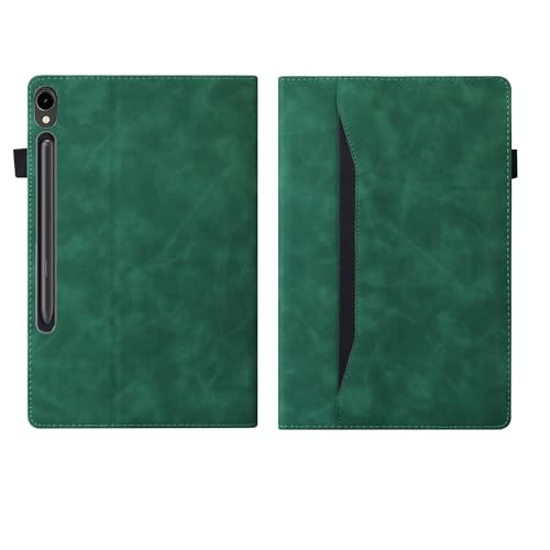 Protection Samsung Galaxy Tab S9 FE Plus SM-X610 étui antichoc 12.4 pouces à fente carte vert