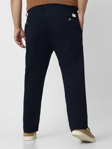 Image of Urbano Plus Men Mid Rise Cotton Regular Fit Casual Chino Pants Stretch