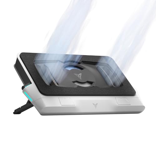 Image of Flydigi BS2 Pro Laptop Cooling Pad RGB for 15.6-21 Inch, Wind-Pressure Closed-Loop Turbo-Fan with MAX 4000RPM, Triple Noise Reduction, Intelligent Temperature Control,4 Height Stands