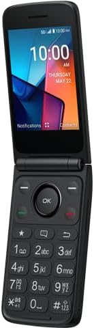 TCL FLIP 4 5G phone, open, angled view.