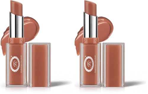 Image of Fashion Colour Crave Me Gloss Stick | High-Shine Gloss Stick | Smooth & Hydrating Creamy Gloss | Long-Lasting Moisturizing Lip Color for Soft & Glossy Lips | (03-Coral Crush, 3.1g) (Pack of 2)