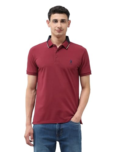 Image of U.S.Polo Association Men's Solid Regular Fit Polo Shirt