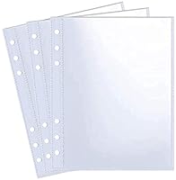 30 Pack 60 Taschen 5x7 Zoll (13x18 cm) Fotokartenhüllen für 6 Ring A5 Binder, Ultra-Clear Foto Hüllen, Doppelseitige Foto Seiten, Top Loading Foto Blattschutz für Fotos, Postkarten, Saatgut-Pakete
