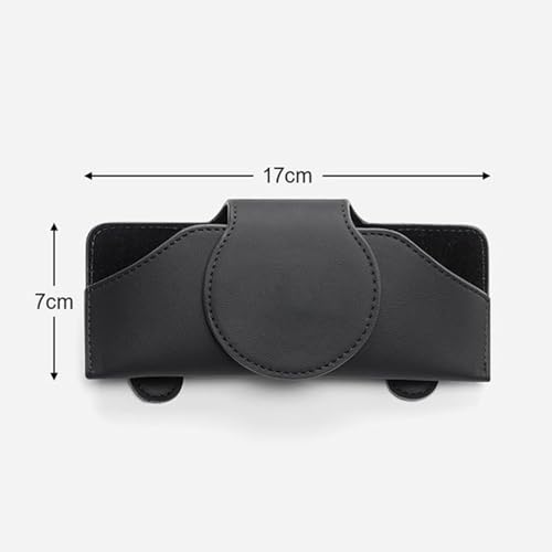 GNTHERF Car Sunglass Holder, for MG ZS EV HS MG3 MG5 MG6 EZS 2018-2025 Multi-Functional Magnetic Glasses Holder Clip Car Visor Storage Box Interior Accessories