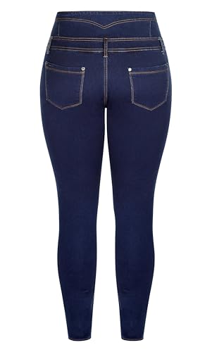 City Chic Women's Plus Size Harley Regular Corset Skinny Jean4