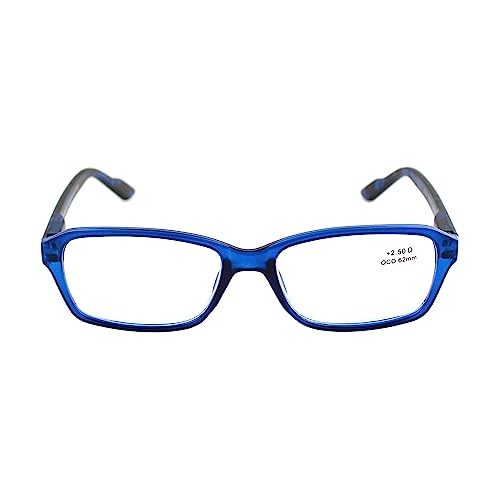 ESPERTO READERS Martina Reading Glasses – Ultra Light Weight For Men & Women POWER +1.00 to +3.00 (+1.25, BLUE)