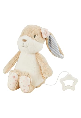 Sterntaler Spieluhr M Hase Hanni - Baby Kuscheltier mit Musik "La Le Lu" - herausnehmbares Spielwerk - Spieltier waschbar - Einschlafhilfe für Babys - ab Geburt - Geschenkidee für Mädchen, hellbraun