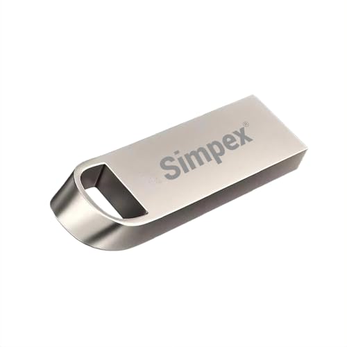 Image of Simpex (128GB V3.0) Metal Body 128GB Storage 3.0V Dual Drive Flash Drive, USB-A &Pen Drive, X-Ray & Temperature Resistant, Use with Smartphones, Tablets, Macs & USB-A Computers
