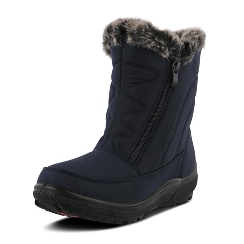 Image of Flexus Boots for Women - Waterproof Nylon Boots with Dual Zippers - Winter Snow Boots