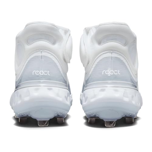 Nike Alpha Huarache Elite 4 Mid Mens FD2744-102 (White/Wolf Grey-), Size 143